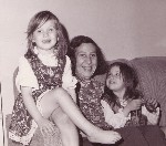 Vivian with grandchildren Dora and Keli, 1975